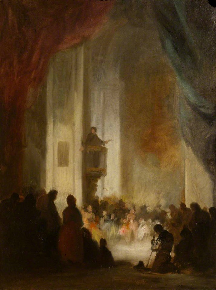 Eugenio Lucas Velázquez (1817-1870) - The Sermon - 446825 - National Trust