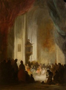 Eugenio Lucas Velázquez (1817-1870) - The Sermon - 446825 - National Trust