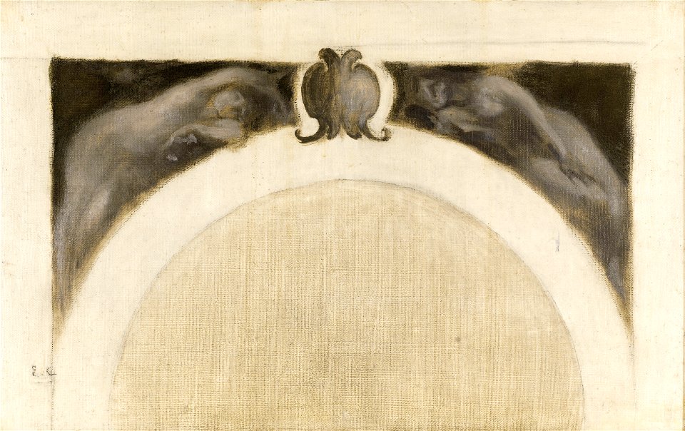 Eugène Carrière - Esquisse pour le salon des Sciences de l'Hôtel de Ville de Paris , La Botanique - La Médecine - PPP4489 - Musée des Beaux-Arts de la ville de Paris