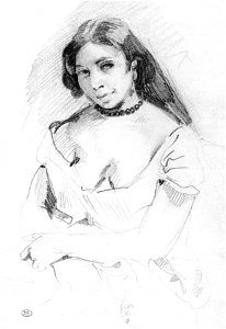 Eugène Delacroix - Aspasia - WGA6245