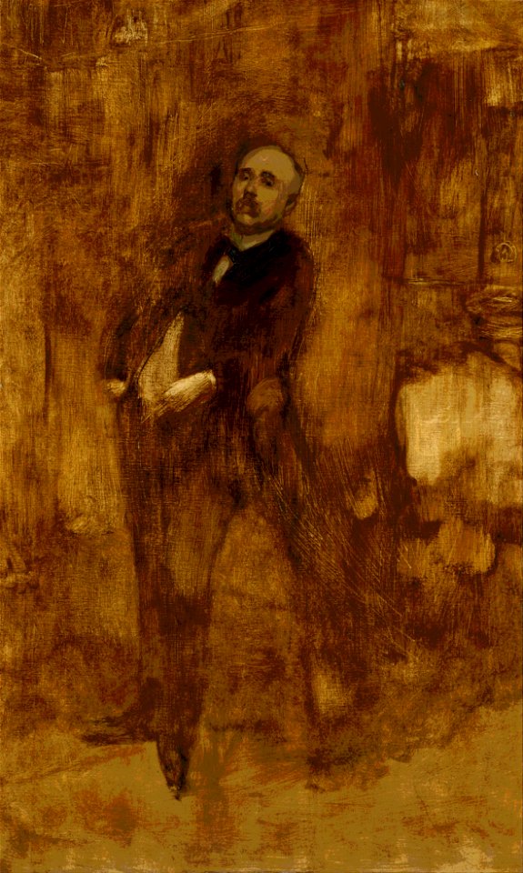 Eugène Carrière - Portrait of Clemenceau - Google Art Project