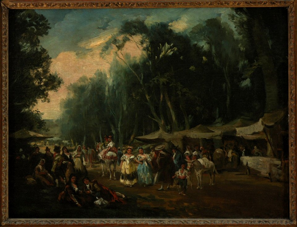 Eugenio Lucas y Padilla - La Romeria de San Isidro à San Antonio de la Florida - 32.239 - Rhode Island School of Design Museum