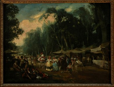 Eugenio Lucas y Padilla - La Romeria de San Isidro à San Antonio de la Florida - 32.239 - Rhode Island School of Design Museum