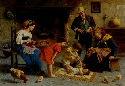 Eugenio Zampighi - Playing with Baby