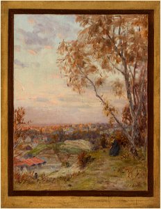 Eugène d' Argence - Esquisse pour la salle des mariages de la mairie de Villemomble , Paysage , les hauteurs de Villemom - PPP3794 - Musée des Beaux-Arts de la ville de Paris