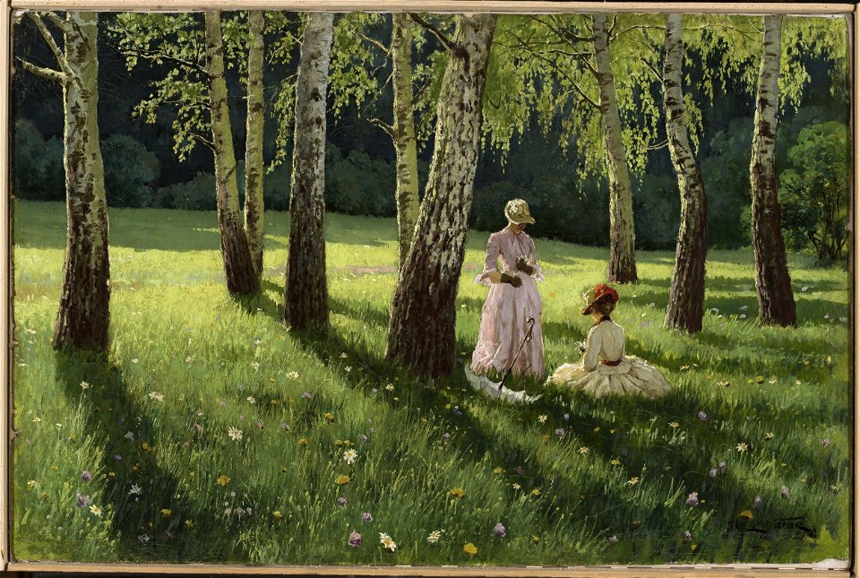 Eugeniusz Wrzeszcz - Two women in a grove - MP 2021 - National Museum in Warsaw