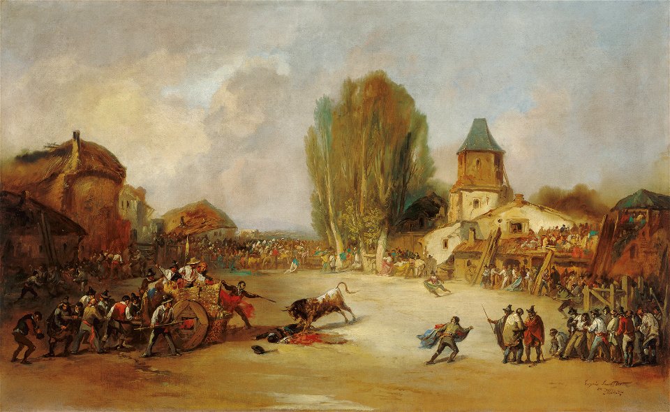 Eugenio Lucas Velázquez Goring at a Village Bullfight