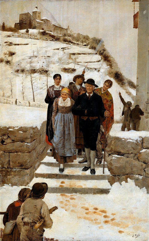 Eugenio Prati - Goldene Hochzeit in Südtirol - 7930 - Kunsthistorisches Museum