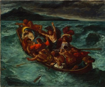 Eugène Delacroix - Christ Endormi pendant la Tempête