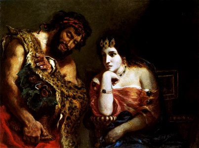 Eugène Delacroix - Cleopatra and the Peasant - WGA06196