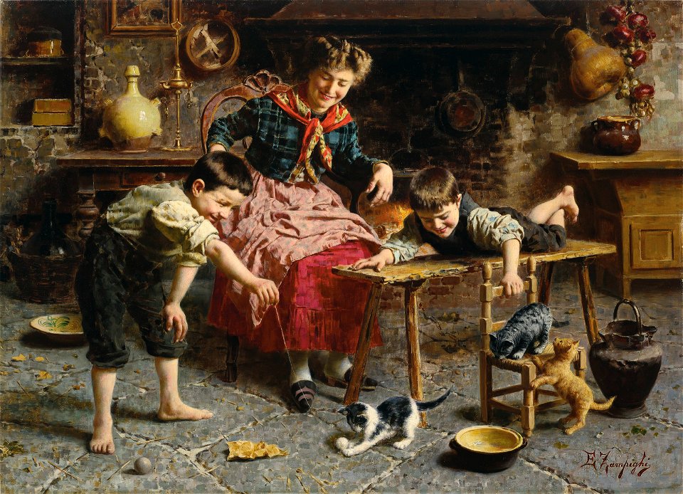 Eugenio zampighi playful kittens061255)