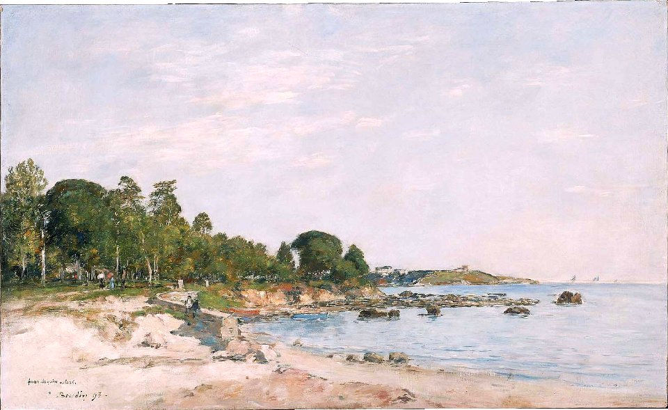 Eugène Boudin - Juan-les-Pins, la baie et de la Rive