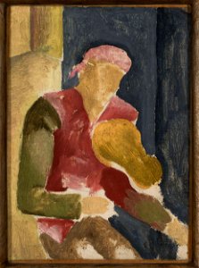 Eugeniusz Zak - Man playing the guitar – sketch - MPW 804 MNW - National Museum in Warsaw