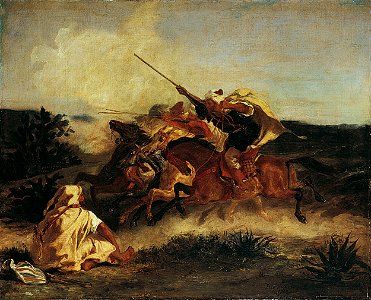 Eugène Delacroix - Fantasia Arabe - Google Art Project