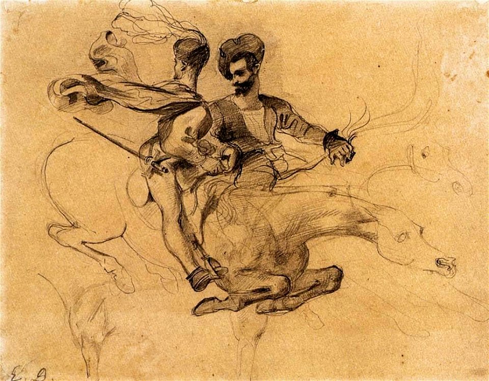 Eugène Delacroix - Illustration for Goethe's Faust - WGA06242