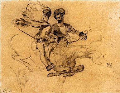 Eugène Delacroix - Illustration for Goethe's Faust - WGA06242