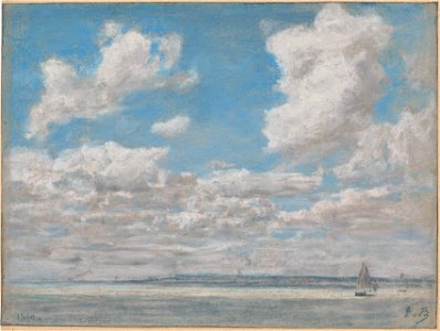Eugène Boudin (French, 1824-1898) - Seascape with Open Sky (Marine au grand ciel) - 2020.116 - Cleveland Museum of Art