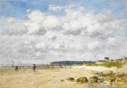 Eugène Boudin - Bénerville, la plage