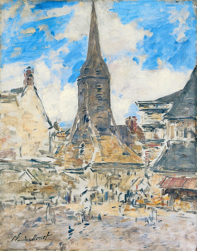 Eugène Boudin - Le Clocher de Sainte-Catherine - musée Honfleur