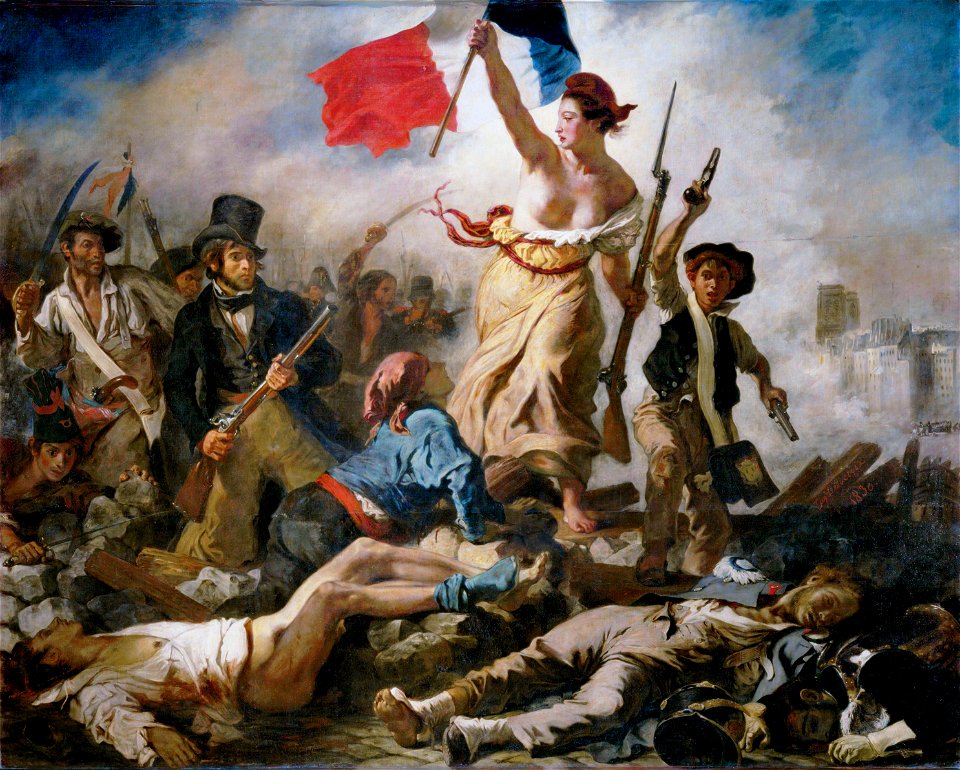 Eugène Delacroix - Le 28 Juillet. La Liberté guidant le peupleFXD