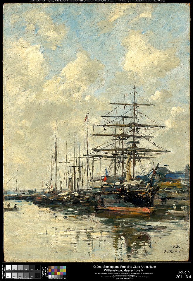 Eugène Boudin - Deauville, the Boat Basin - 2011.6.4 - Clark Art Institute