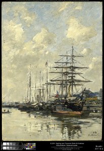 Eugène Boudin - Deauville, the Boat Basin - 2011.6.4 - Clark Art Institute