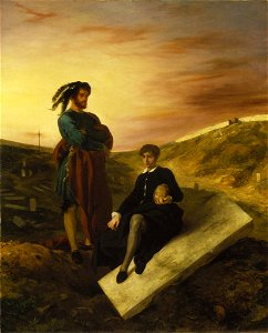 Eugène Delacroix Hamlet und Horatio auf dem Friedhof (1835) Städel Museum