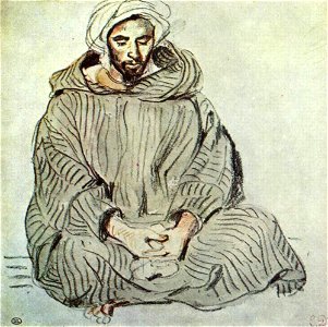 Eugène Delacroix, Étude d’Arabe assis