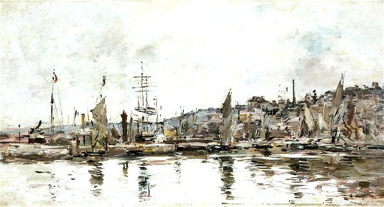 Eugène Boudin - Honfleur - O porto