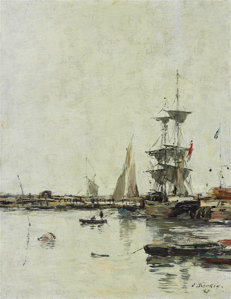 Eugène Boudin - La jetée à Trouville