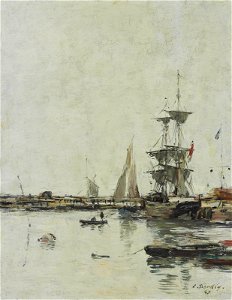 Eugène Boudin - La jetée à Trouville