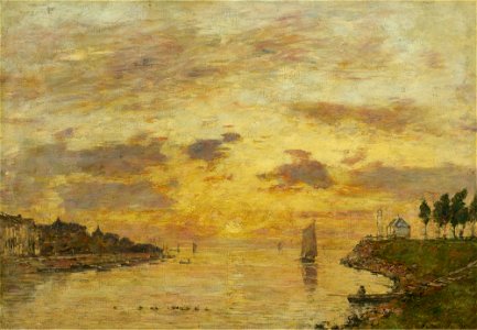Eugène Boudin - Saint-Valery-sur-Somme. L'Embouchure de la Somme