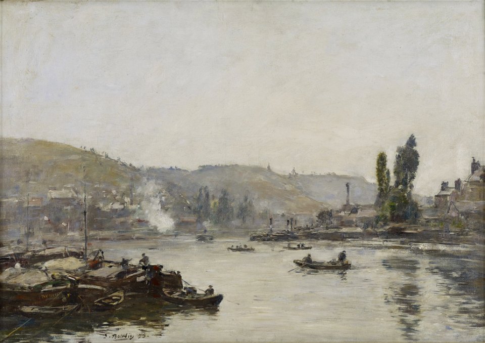 Eugène Boudin - La Seine à Rouen (The Seine at Rouen) - 1943-18 - Albright–Knox Art Gallery