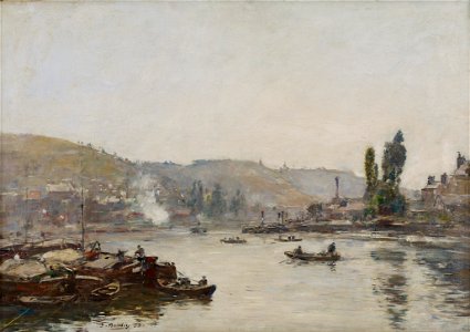 Eugène Boudin - La Seine à Rouen (The Seine at Rouen) - 1943-18 - Albright–Knox Art Gallery