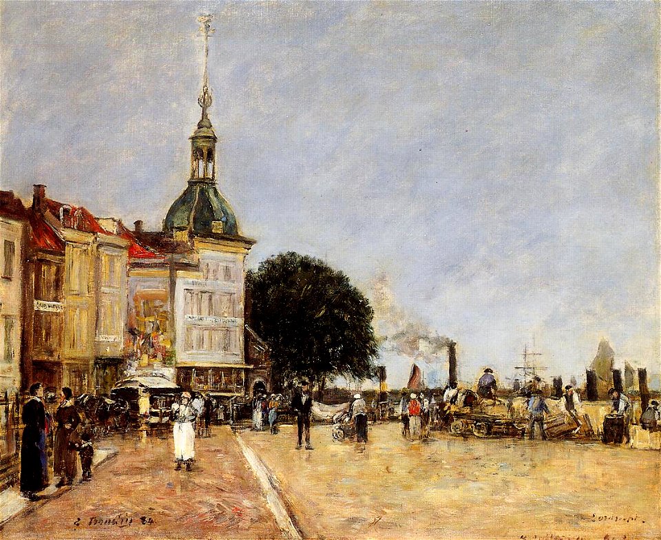 Eugène Boudin - La ville de Dordrecht