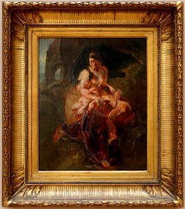 Eugène delacroix, medea furiosa, schizzo, 1836 ca