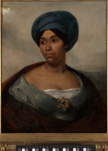 Eugène Delacroix - Portrait of a Woman in a Blue Turban - 2005.34.McD - Dallas Museum of Art