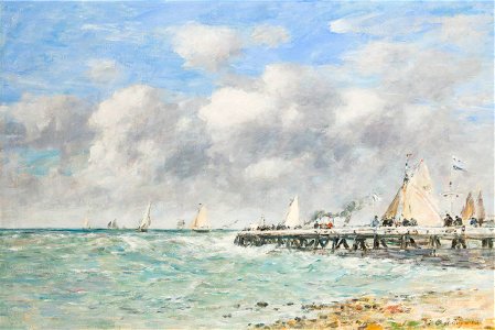 Eugène Boudin - Trouville Pier - Johannesburg Art Gallery