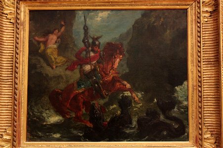 Eugène Delacroix - Roger délivrant Angélique