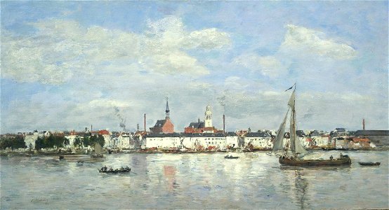 Eugène Boudin - Le Quai à Anvers