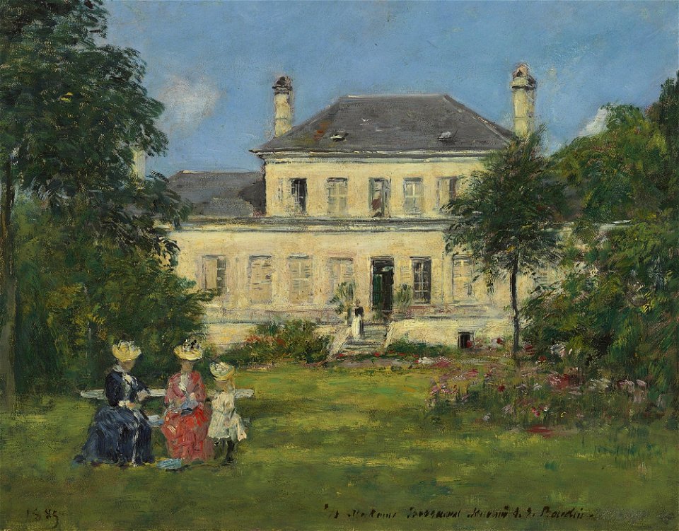 Eugène Boudin - Maison et jardin du peintre Braquaval