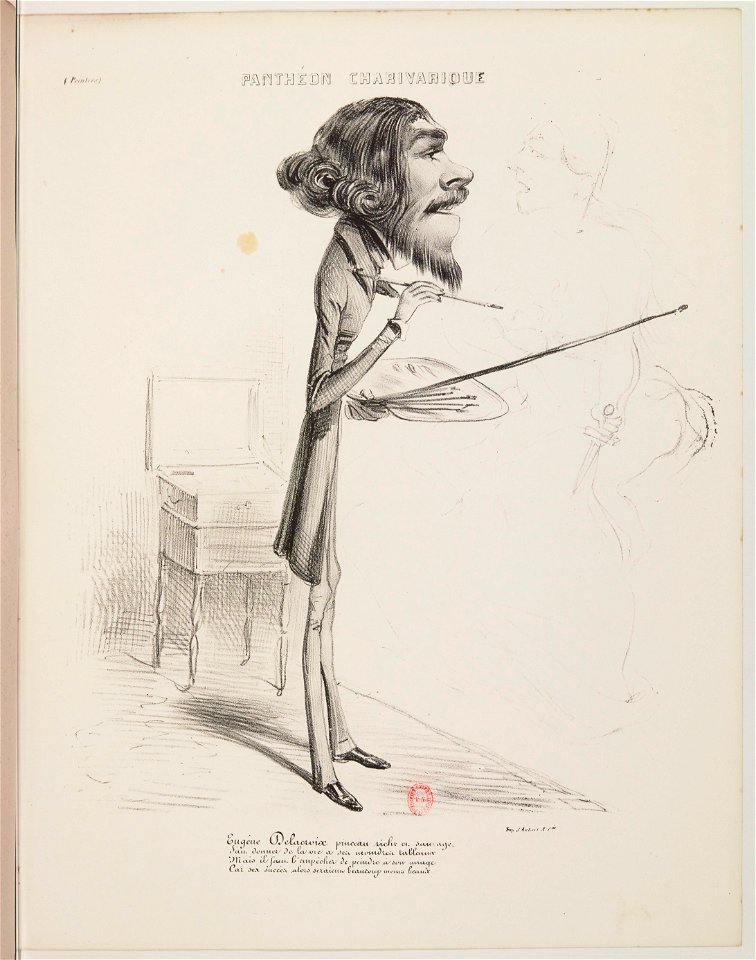 Eugène Delacroix- Panthéon charivarique