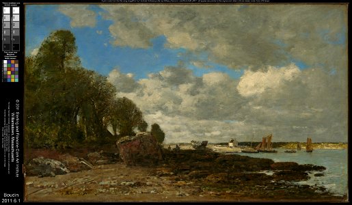 Eugène Boudin - Plougastel, the Ferry Crossing - 2011.6.1 - Clark Art Institute