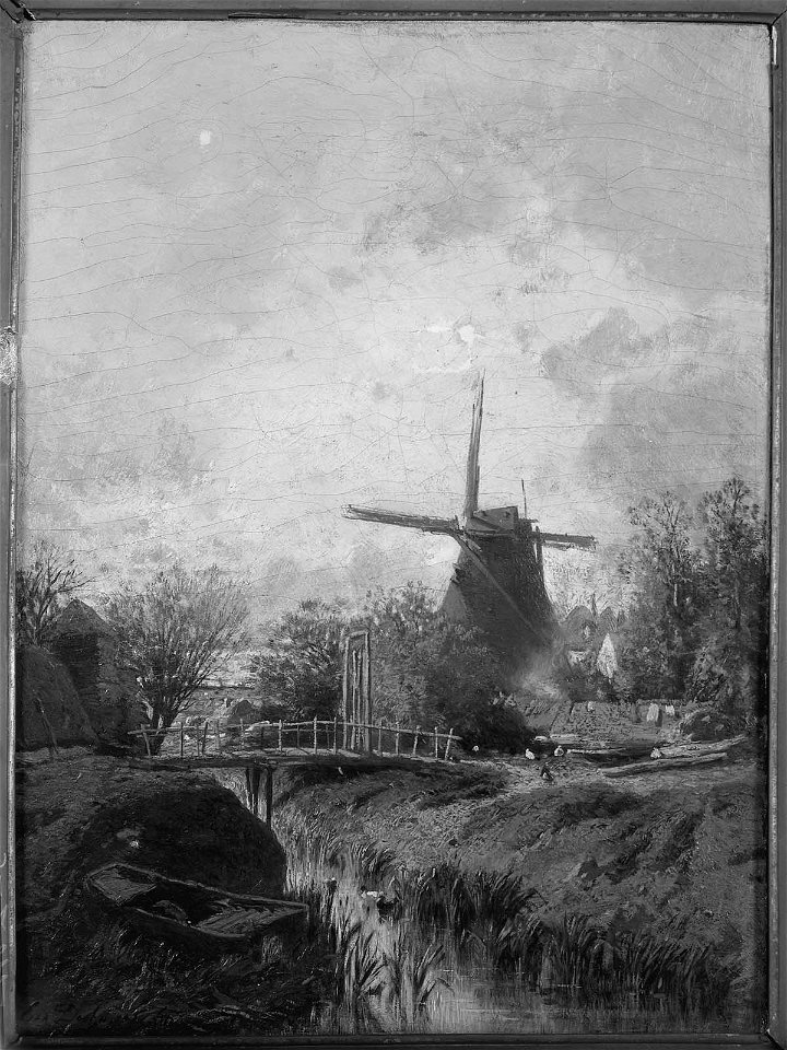 Eugène Deshayes - Landscape with a Mill - 74.5 - Museum of Fine Arts