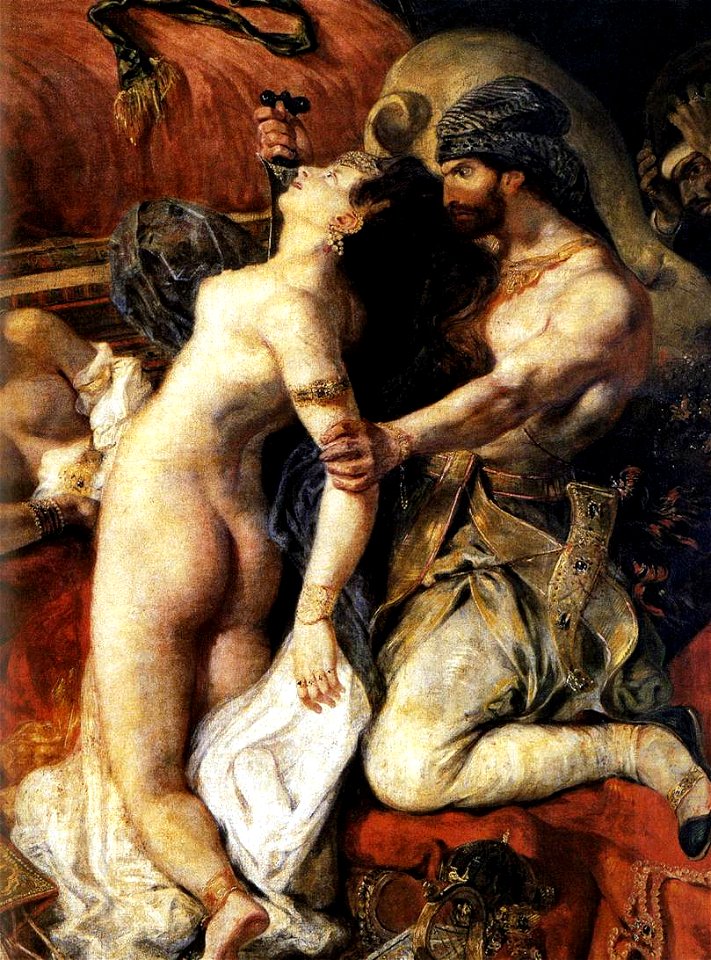 Eugène Delacroix - The Death of Sardanapalus (detail) - WGA6174