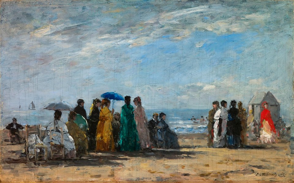 Eugène Boudin - The Beach at Trouville - 5-1934 - Saint Louis Art Museum