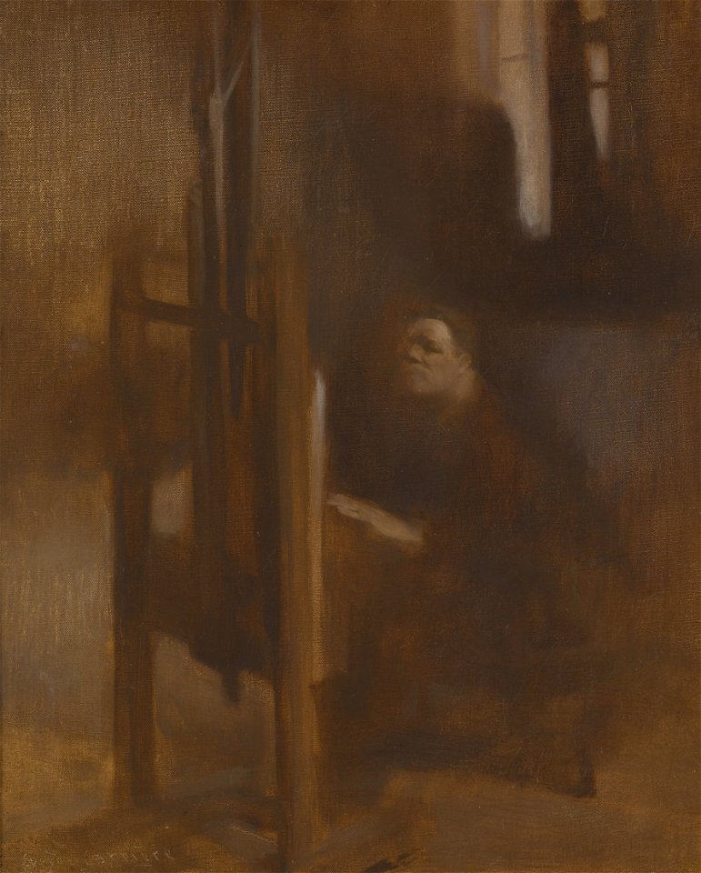 Eugène Carrière - Artist at His Easel (L'Artiste à son Chevalet) - 71.178 - Indianapolis Museum of Art