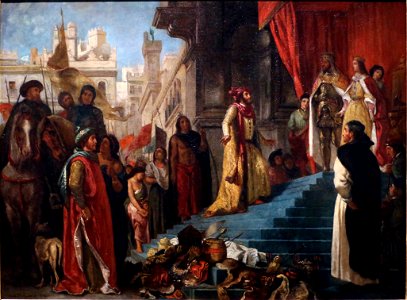 Eugène delacroix, il ritorno di cristoforo colombo, 1839 (cropped)