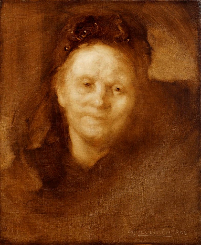 Eugène CARRIERE - Portrait de Madame Auguste Bonheur - Musée des Augustins - 48 6 1