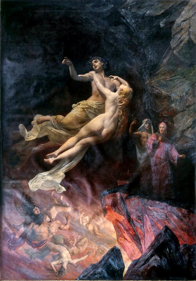 Eugène Deully - Dante et Virgile aux Enfers